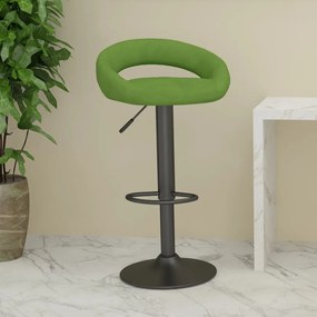 vidaXL Banco de bar veludo verde-claro