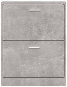 Sapateira 59x17x81 cm derivados de madeira cinzento cimento