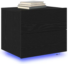 Guarda-roupa de cabeceira vidaXL com LED Montado na parede Carvalho Pr