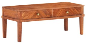 vidaXL Móvel de TV 110x40x41 cm madeira de acácia maciça