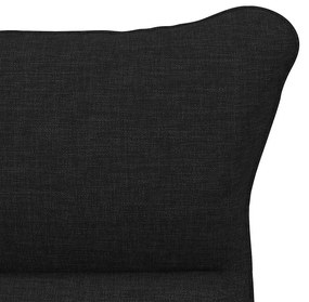 Cadeira Relaxante vidaXL Preto Tecido