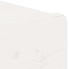 Mesa de Cabeceira Montada na Parede Branco 44 x 32.5 x 40 cm