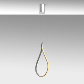 Candeeiro de Teto Damla – Cromado – 23 x 50-100 x 10 cm