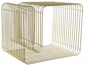Porta-revistas DKD Home Decor Metal Dourado (50 x 40 x 39 cm)