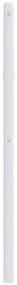 Cabeceira de cama 80 cm metal branco