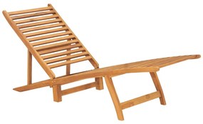 Espreguiçadeira em madeira de teca maciça