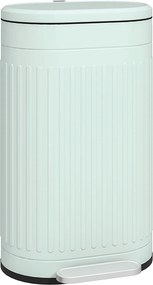 HOMCOM Lixeira 30 L com Pedal, Tampa, Balde Interno Removível, Função de Fecho Suave 36,5 x 31,2 x 60,8 cm, Verde | Aosom Portugal