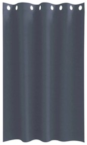 Cortinas 2 pcs Cinzento-escuro 175 x 140 cm Poliéster