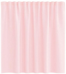 Cortinas de voile com laços 2 pcs rosa-claro 140x140 cm