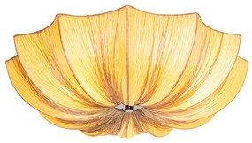 Candeeiro de teto design bege 52 cm 3-luzes - Plu