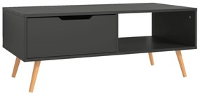 Mesa de centro 100x49,5x43 cm derivados de madeira cinza