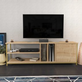 Móvel de TV Oneida – Carvalho Dourado – 140 x 35,3 x 50,8 cm