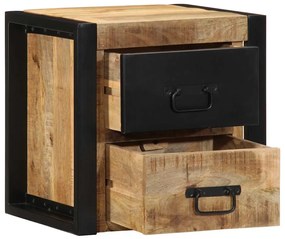 Mesa de cabeceira 40x35x40 cm madeira maciça manga áspera