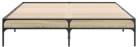Estrutura de cama 150x200 cm derivados madeira/metal