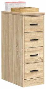 vidaXL Armário de arrumação de garagem carvalho sonoma 30x51x85 cm