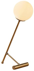 Candeeiro de Mesa Golf – Branco Vintage – 30 x 30 cm