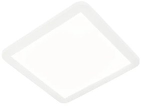Plafon branco quadrado 30cm regulável-3-etapas LED IP44 - STEVE Moderno