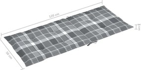 Cadeiras jardim reclináveis c/ almofadões 2 pcs acácia maciça