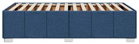 Estrutura de cama sem colchão 90x200 cm tecido azul