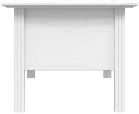 Mesa de centro BODO 100x55x46 cm madeira de pinho maciça branco