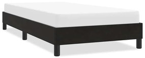 Estrutura de cama sem colchão 80x210 cm veludo preto