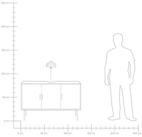 Candeeiro de mesa branco SENETTE Beliani