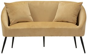 SOFÁ CASTANHO COM ALMOFADAS 137X69X79 CM