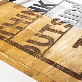 Acessório Decorativo de Parede Think Outside The Box – Nogueira e Pret