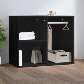 808847 vidaXL Toucador 80x40x65 cm derivados de madeira preto