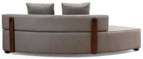 Sofá de Canto Gondol – Cinzento – 180 x 105 cm