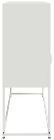 Aparador 100,5x39x107 cm aço branco