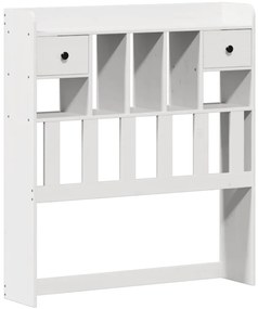 Cama sem colchão 90x200 cm madeira de pinho maciça branco