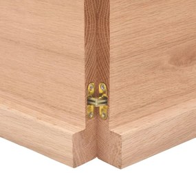 Tampo de mesa 160x60x(2-4) cm carvalho tratado castanho-claro