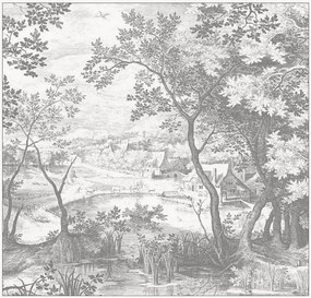 Papel de parede não tecido Engraved Landscapes