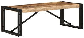 Mesa de centro 100x50x35 cm madeira de mangueira áspera maciça
