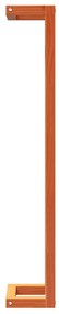 Toalheiro 23x18x110 cm pinho maciço castanho mel