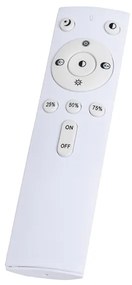 Candeeiro de teto branco 33 cm com LED e dimmer com comando remoto - Iene