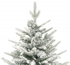Árvore de Natal artificial com neve 120 cm PVC &amp; PE verde