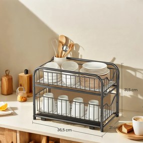 Organizador de cozinha preto