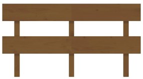 Cabeceira de cama 164x3x81 cm pinho maciço castanho mel