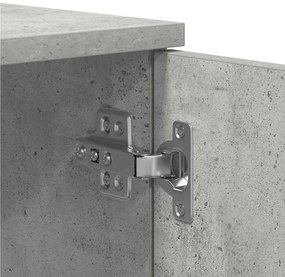Estrutura de Cama de Armazenamento Cinza Concreto 100x200 cm