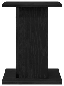 Suporte para Plantas vidaXL 2 pcs Preto Carvalho 30x30x40 cm Madeira d