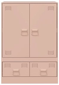 Aparador alto 67x39x95 cm aço rosa