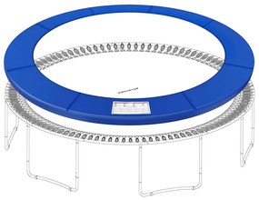 Cobertura dos bordos para trampolim de Ø 427 cm Azul