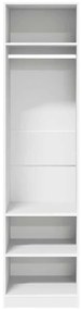 Roupeiro 50x50x200 cm contraplacado branco