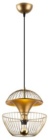 Candeeiro de Teto Telmander – Dourado Brilhante – 30 x 30 x 45-135 cm