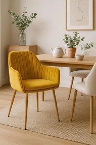 Cadeira Chic Golden - Mostarda