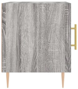 Mesa cabeceira 40x40x50 cm derivados de madeira cinzento sonoma
