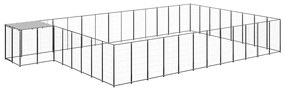 Canil 30,25 m² aço preto