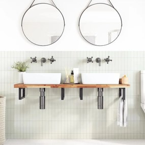 vidaXL Tampo de mesa retangular 120x40x4 cm madeira de acácia maciça